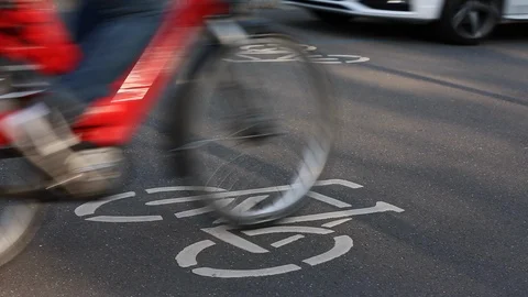 Cycle_Street Stock Footage 106415595