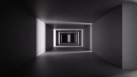 Cycled 3d animation. Abstract background. Empty room. 動画素材 216762187