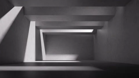 Cycled 3d animation. Abstract background. Light and shadows move through Video stock 220799135