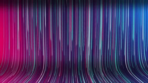 Cycled 3d animation. Abstract background with ascending colorful neon line. Stock Footage 255610347
