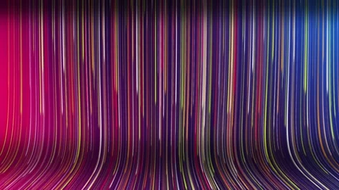 Cycled 3d animation. Abstract background with ascending colorful neon line. Stock Footage 255610349