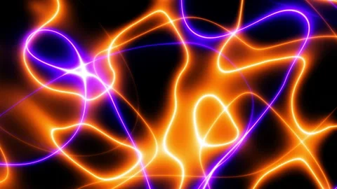 Cycled 3d animation. Abstract background with ascending colorful neon lines Stock Footage 337298871
