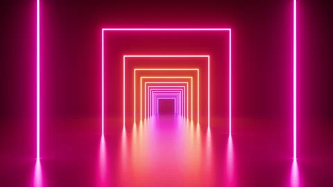 Cycled 3d animation. Abstract geometric background. Stock Footage 295921737