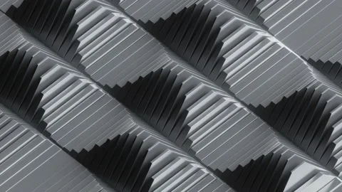 Cycled 3d animation, abstract technological background with geometrical texture Stock Footage 167031869