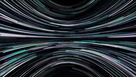 Cycled flowing curvy lines moving background 4k looping. Stock Footage 276982059