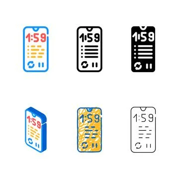 Cycles pack training color icon vector Stock Illustration
