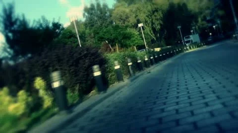 Cycles on the road. Stock Footage 18184147