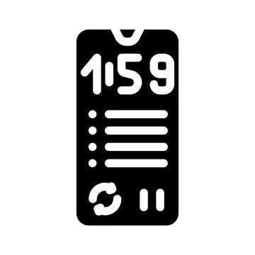 Cycles training glyph icon vector illustration Stock Illustration