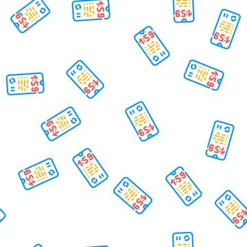 Cycles training vector seamless pattern Stock Illustration