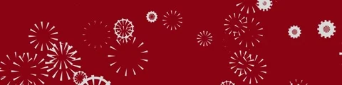 Cyclic playback of a festive fireworks dynamic background Video stock 340558122