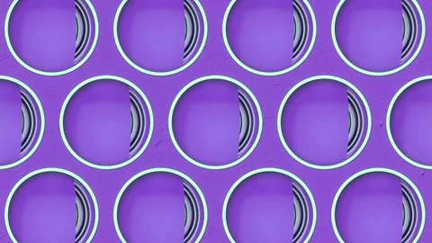 Cyclic rotation of an abstract geometric pattern. 3d rendering loop animation 4K Stock Footage 239745826