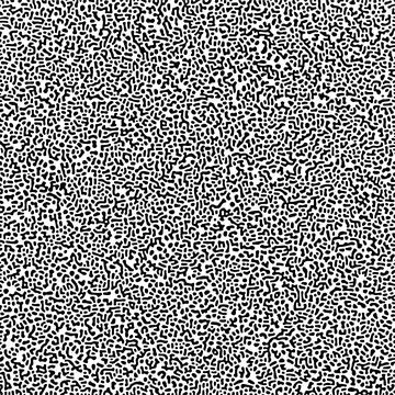 Cyclic Symmetric Multiscale Turing Pattern. Monochrome texture Illustrazione stock