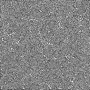 Cyclic Symmetric Multiscale Turing Pattern. Monochrome texture 스톡 일러스트