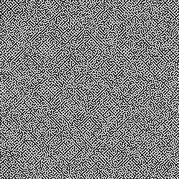 Cyclic Symmetric Multiscale Turing Pattern. Monochrome texture イラスト素材