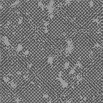 Cyclic Symmetric Multiscale Turing Pattern. Monochrome texture イラスト素材