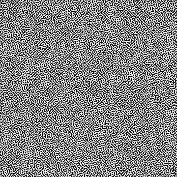 Cyclic Symmetric Multiscale Turing Pattern. Monochrome texture Stock Illustration