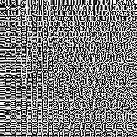 Cyclic Symmetric Multiscale Turing Pattern. Monochrome texture 스톡 일러스트