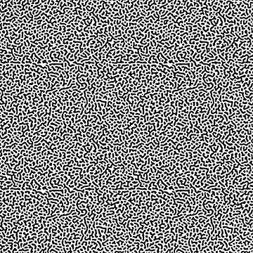Cyclic Symmetric Multiscale Turing Pattern. Monochrome texture Illustrazione stock