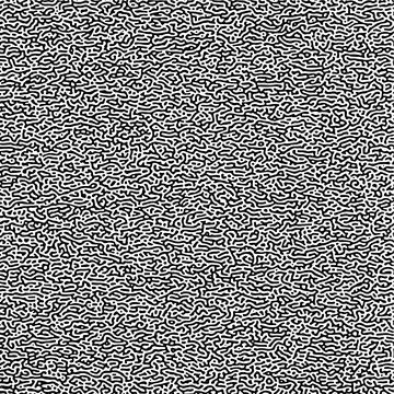 Cyclic Symmetric Multiscale Turing Pattern. Monochrome texture Illustrazione stock