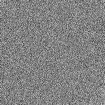 Cyclic Symmetric Multiscale Turing Pattern. Monochrome texture Illustrazione stock