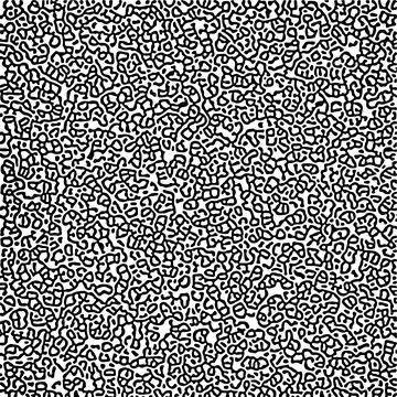 Cyclic Symmetric Multiscale Turing Pattern. Monochrome texture Stock Illustration