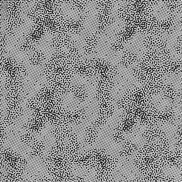 Cyclic Symmetric Multiscale Turing Pattern. Monochrome texture 스톡 일러스트