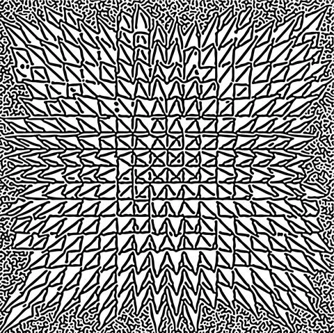 Cyclic Symmetric Multiscale Turing Pattern. Monochrome texture 스톡 일러스트