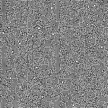 Cyclic Symmetric Multiscale Turing Pattern. Monochrome texture 스톡 일러스트