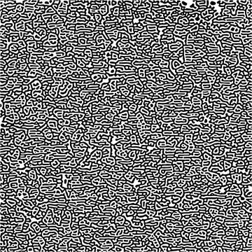 Cyclic Symmetric Multiscale Turing Pattern. Monochrome texture 스톡 일러스트