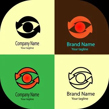 Cyclic Vision logo Stock Illustration