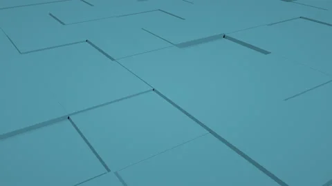 Cyclically moving surface. 3d animation of a seamless loop Video stock 167002709