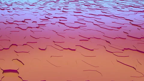 Cyclically moving surface. 3d animation of seamless loop. Stock Footage 170052042