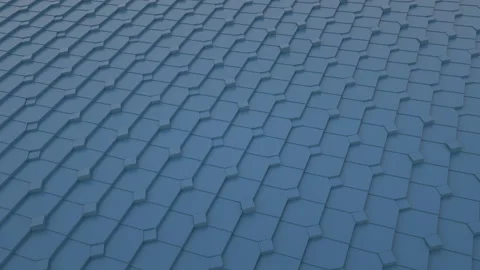 Cyclically moving surface. 3d animation of a seamless loop Video stock 171970449