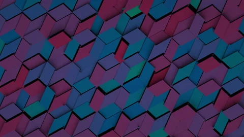 Cyclically moving surface. Abstract loop background Video stock 167425041