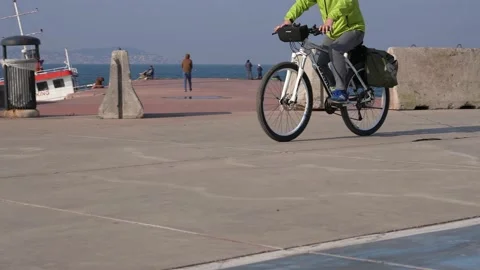 Cycling and chilling the road Stock Footage 170054330