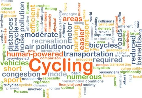 Cycling background concept Stock Illustration