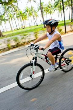 Cycling boy Stock Photos