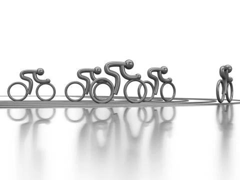 Cycling competition Illustrazione stock