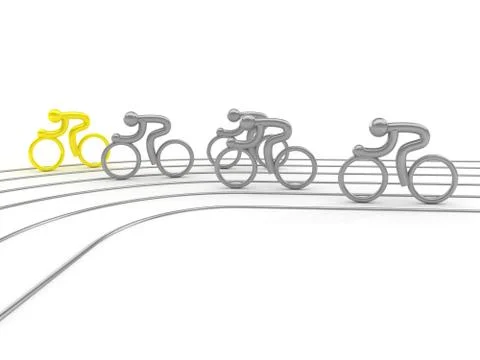 Cycling competition Illustrazione stock