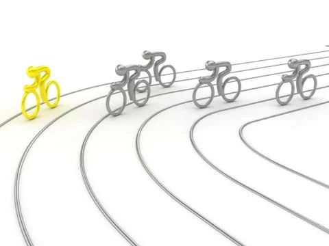Cycling competition Stock Illustration