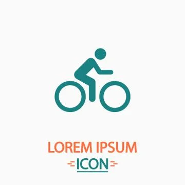 Cycling computer symbol Stock Illustration