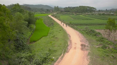 Cycling in countryside 库存影片 49058485