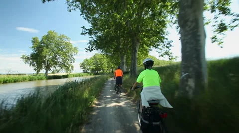 Cycling couple Stock Footage 59538667