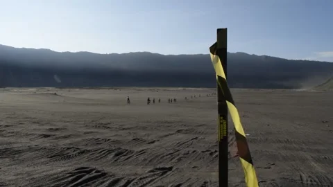 Cycling in the desert Stock Footage 148162103