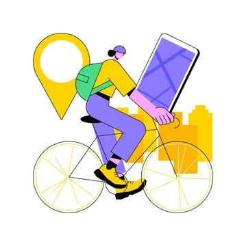 Cycling experiences abstract concept vector illustration. Stock Illustration