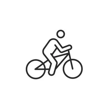 Cycling Icon Stock Illustration