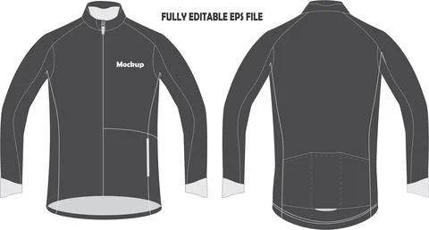 Cycling Jacket  Mockup Stock Illustration