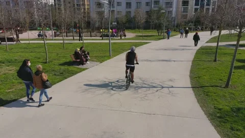 Cycling Kid In The Park Stock Footage 149898751