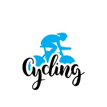Cycling logo lettring Stock Illustration