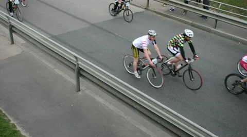 Cycling Marathon concept time lapse Stock Footage 39153090